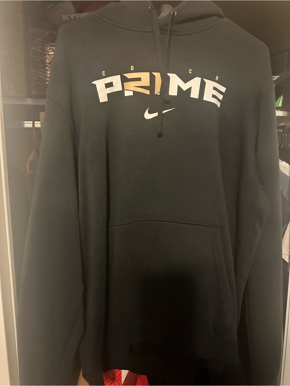 Nike Black PRIME Pullover Hoodie with White Accent